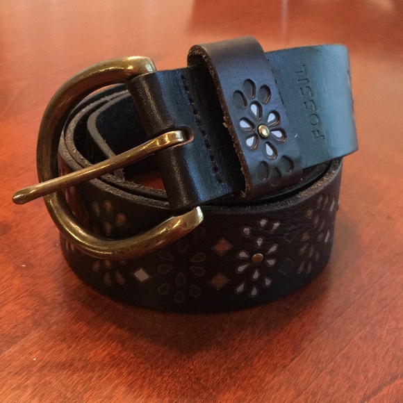 Womens fossil leather belts Clearance
